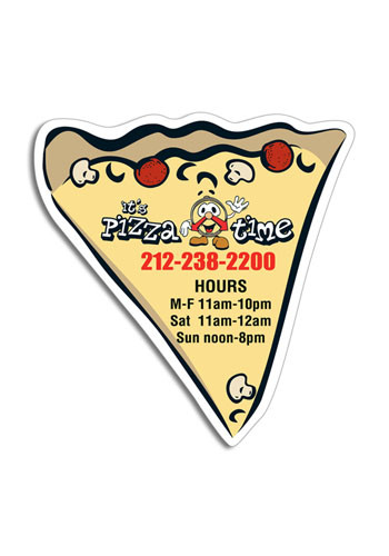 Large Pizza Slice 4in x 3.5in Magnets